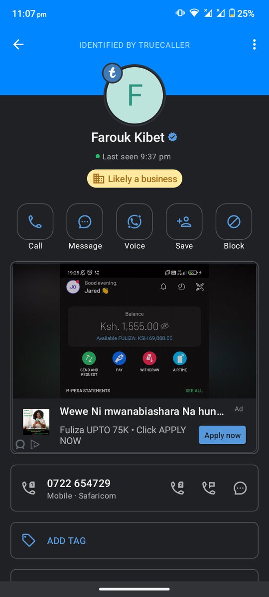 Issa_Hassan__'s tweet photo. This is Farouk kibet's phone number....kindly share #RutoMustGoNow #OccupyC https://t.co/QHVaD4m39Y