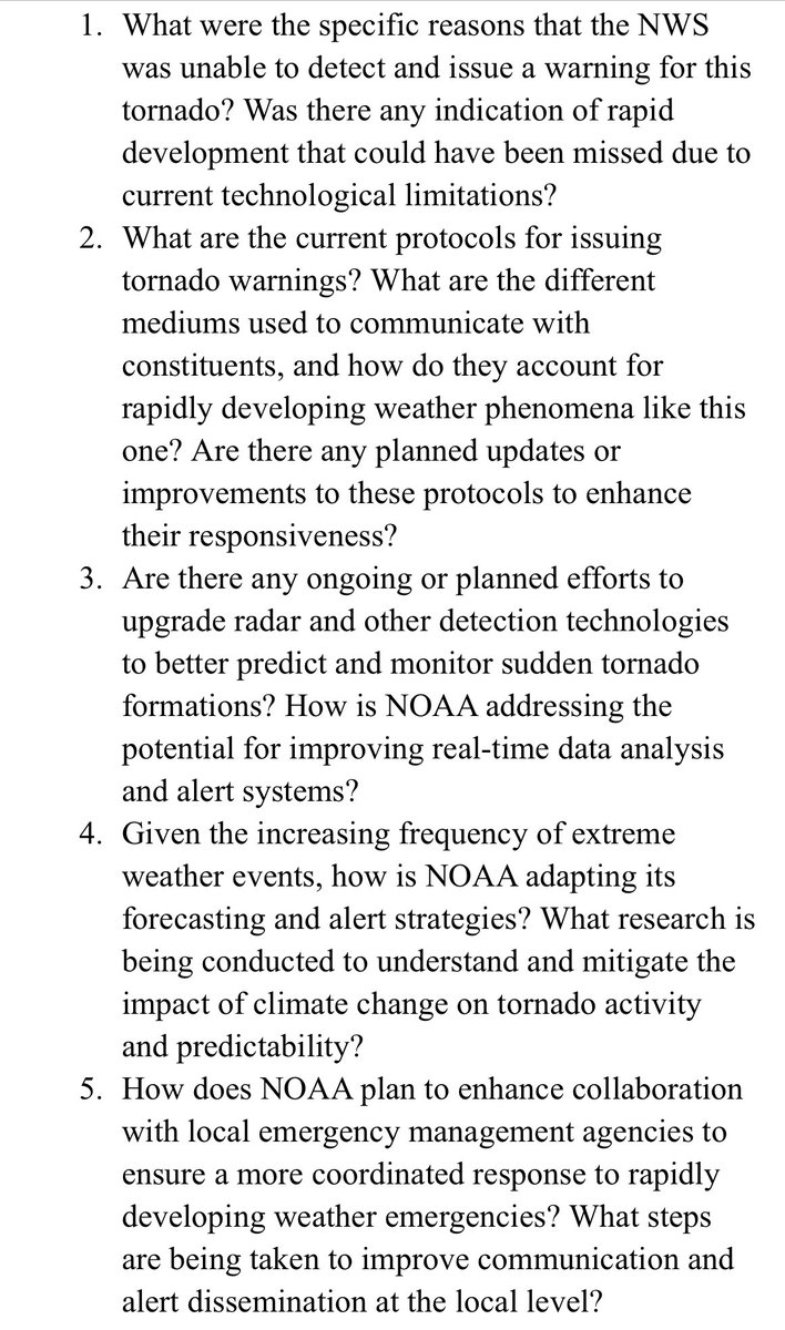 samueljrob's tweet photo. U.S. Reps. Debbie Dingell, Rashida Tlaib and Haley Stevens today sent a letter to Administrator of the National Oceanic and Atmospheric Administration Richard Spinrad asking why no National Weather Service warning was issued ahead of the deadly tornado in Livonia on June 5. https://t.co/cAlNpKK5HG