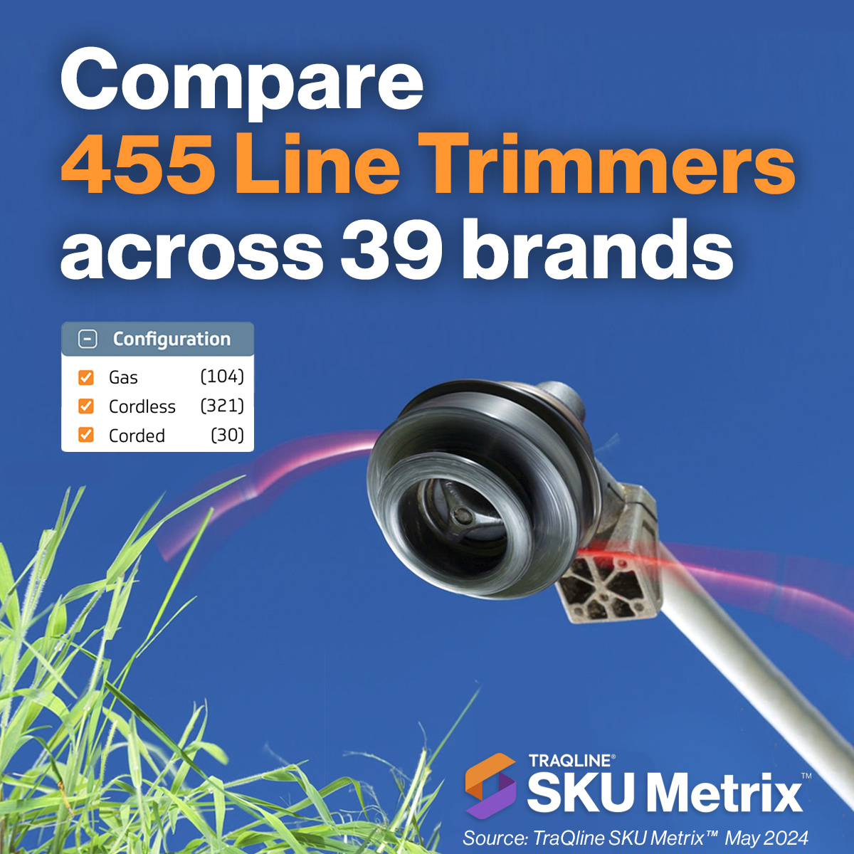 TraQline SKU Metrix™ provides the most comprehensive product master available for Major Appliances and Outdoor Power Equipment — including 455 Line Trimmers across 39 brands. 
hubs.ly/Q02DXWg70

#productmaster #data #pos #retail #b2b #sku #dataanalytics #consumerdurables