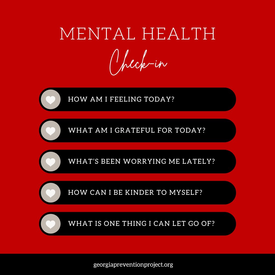 This is your reminder to reflect on your mental health today 💛 

Regularly checking in with ourselves can help us learn to become more self aware of our thoughts and feelings, and encourage a deeper sense of self compassion as we navigate the ups and downs of life.

#Mindfulness