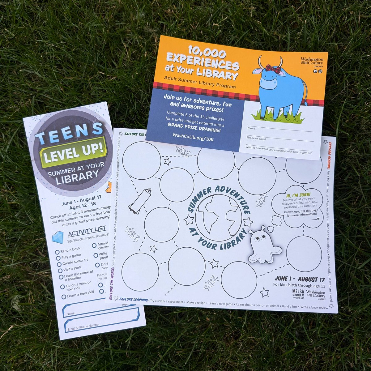 Have you picked up your summer game card yet? Stop by <a href="/WashCoLib/">Washington County Library</a> Park Grove Library to pick up a free game card for kids, teens or adults, then start recording some of the activities you're doing this summer.

Learn more about each program: washcolib.org