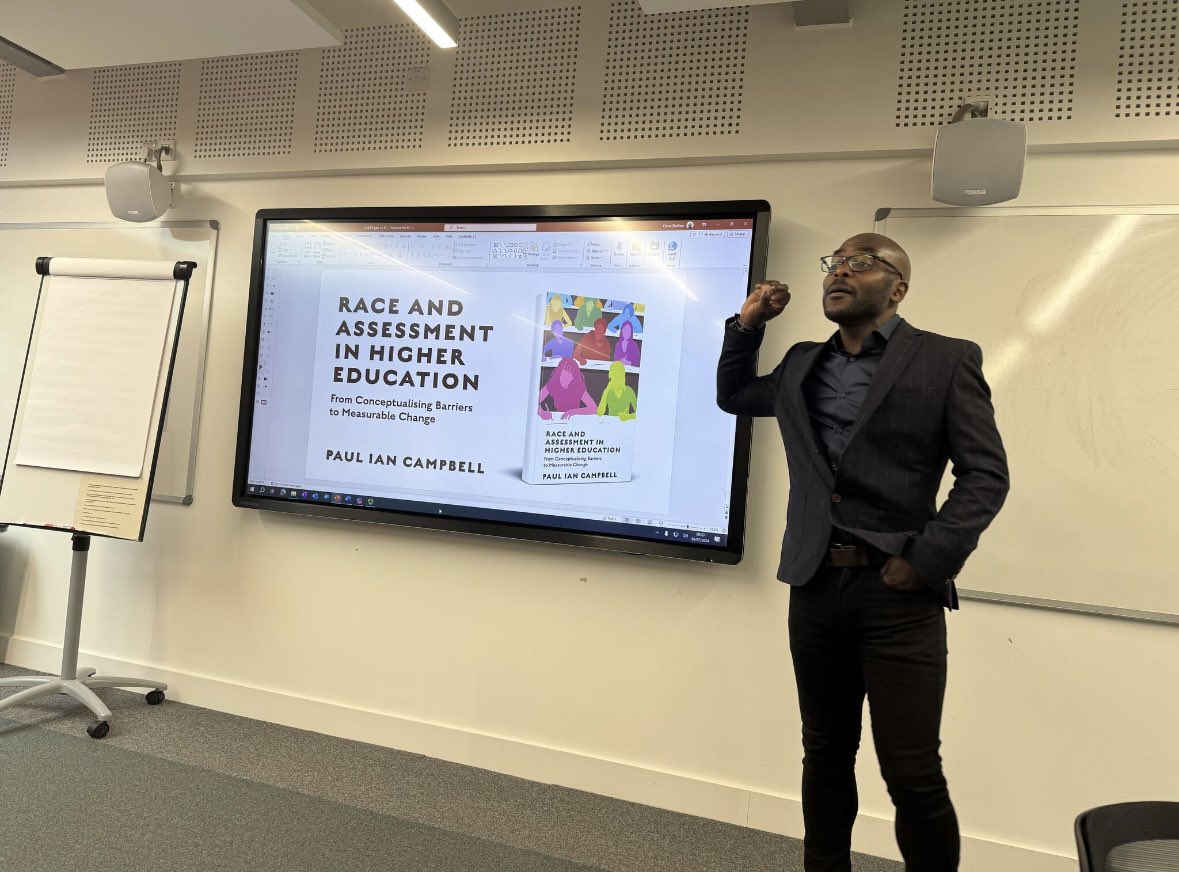 A great pleasure to welcome <a href="/drpaulcampbell1/">Dr Paul Ian Campbell</a> from <a href="/uniofleicester/">University of Leicester</a> to <a href="/LeedsTrinity/">Leeds Trinity University</a> today to facilitate a workshop on Racially Inclusive Practice in Assessment Guidance (RIPIAG) tackling racial inequities in HE assessments, which we will be piloting across curricular.