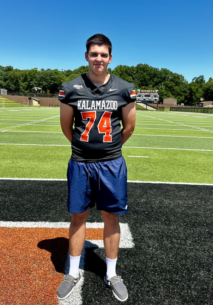 Had a great official visit at Kalamazoo College today. Thank you <a href="/CoachKrajacic/">Coach K</a> for the opportunity to tour campus. <a href="/CoachZorboKZOO/">Coach Zorbo</a> <a href="/KzooFootball/">Kalamazoo College Football</a> <a href="/TRWildcat/">Three Rivers High School Football</a> #Gohornets