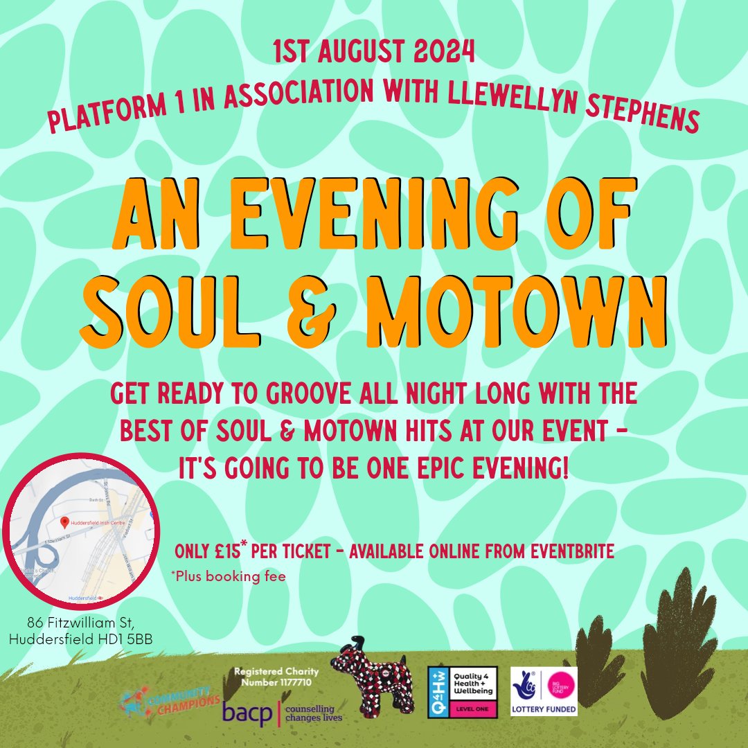 A date for your diaries! 

#motown #music #event #august #summer #platform1 #mentalhealth #soul