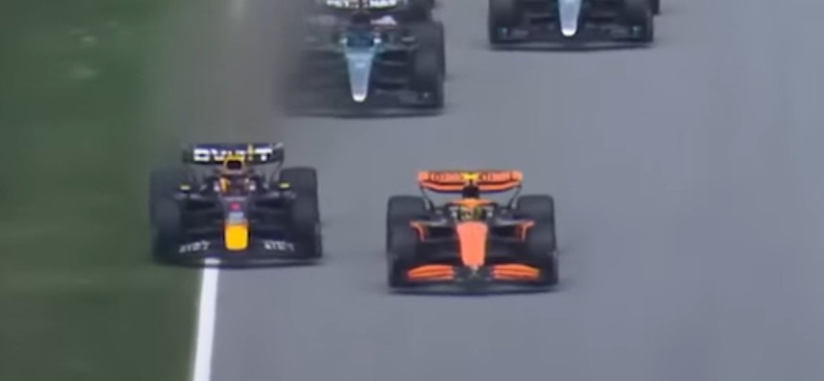 JUSTRACINGYT's tweet photo. I can't believe people (and some drivers) still don't understand how Max Verstappen races. I you race him clean he will race you clean (Bottas 2020/Leclerc 2022). But if you start to push him off he's gonna make sure he pushes you off even further. It's not that difficult to see. https://t.co/Vn3zNWHkho