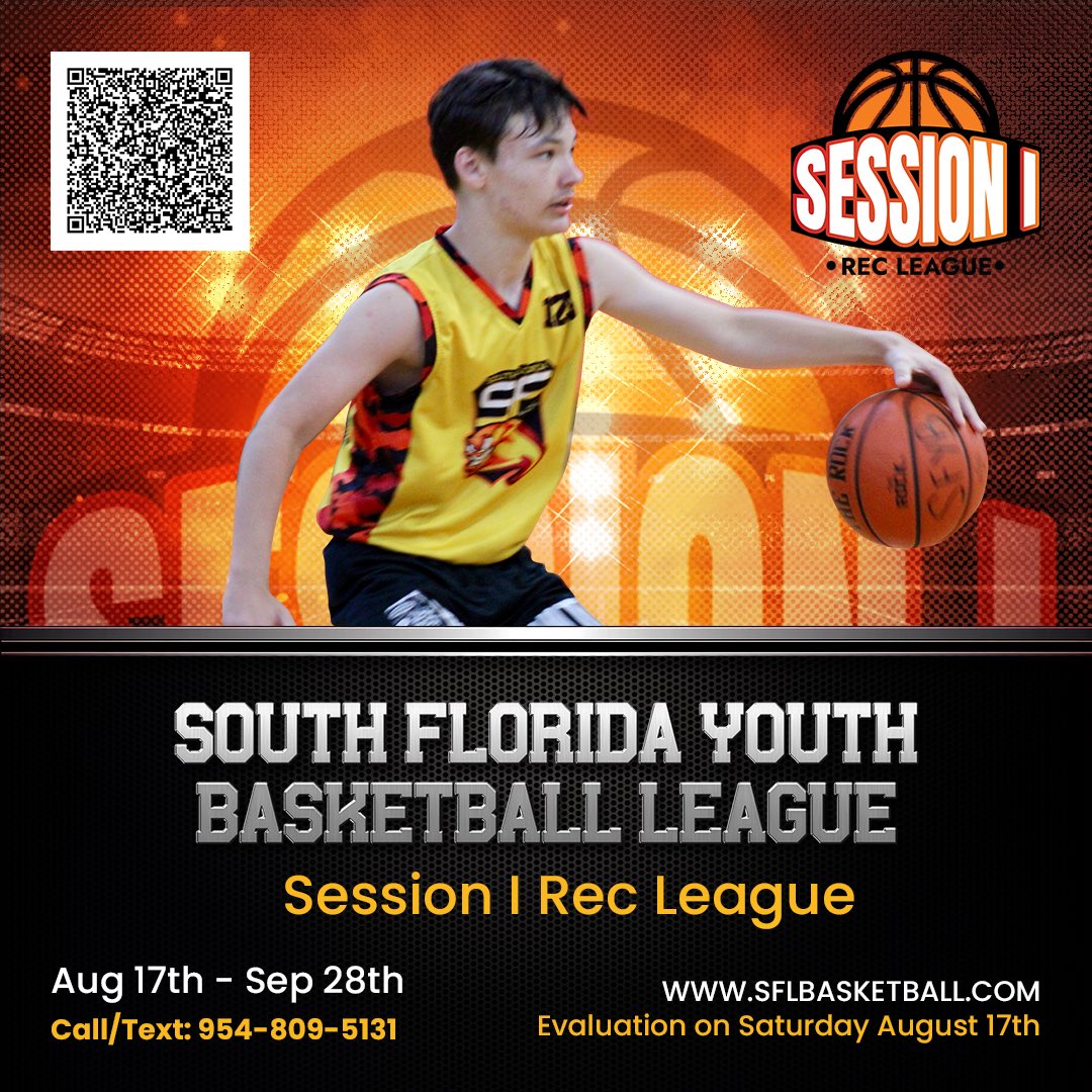 SFLYBBL's tweet photo. Session I recreational basketball league will be open next Monday, July 8th. Online registration is the only way to secure your athletes spot. Please scroll to the right as our tentative dates for Session II and Session III. #SFLYBASKETBALL https://t.co/TJEfwYYoMO