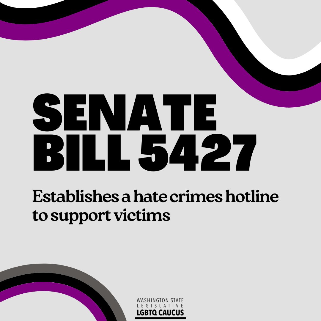 We're committed to fostering a community where everyone feels safe and valued. That's why SB 5427 establishes a hate crimes hotline, offering crucial support to victims when they need it most.