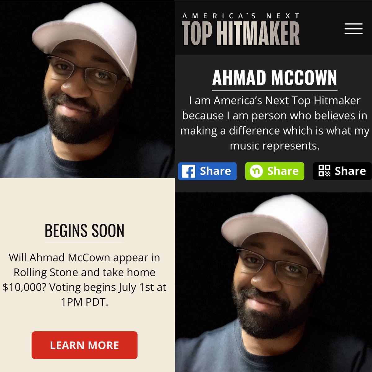 Voting is officially OPEN. Please select the link below. Peace &amp; Love ☮️❤️✌🏾

tophitmaker.org/2024/ahmad-mcc…
