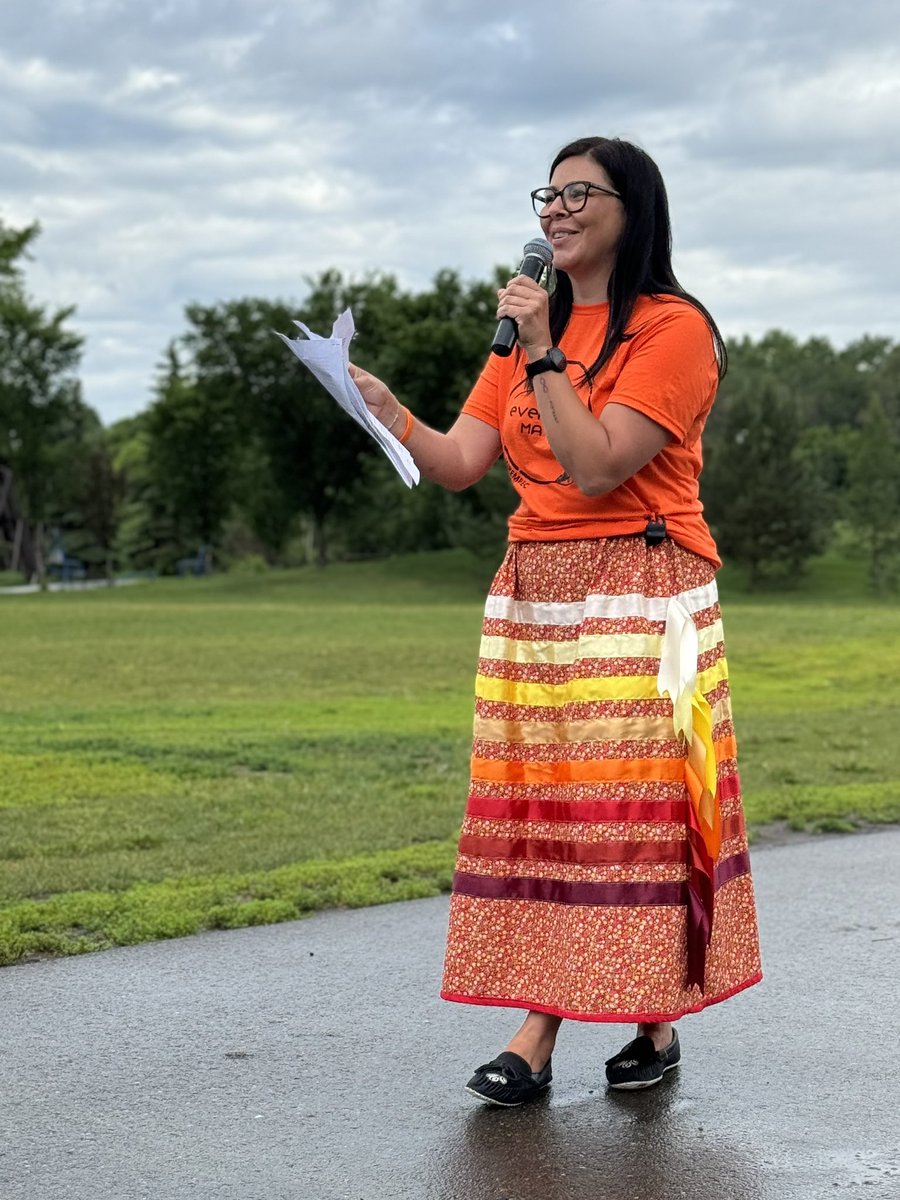 canadachandra's tweet photo. I cannot imagine starting my Canada Day without the Run for Reconciliation. I’m so grateful to @Mandoline79 for her vision, passion, and energy behind this amazing event. Thank you for allowing me to play a small part in it. Hiy hiy. 🧡
#runremrec #kisākihikawin #canadaday https://t.co/l4SrxlRKJq
