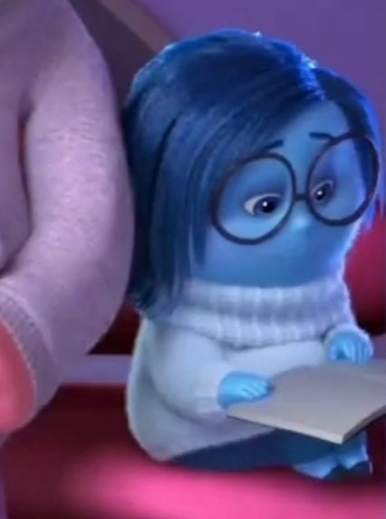 insideoutdom's tweet photo. *Joy seemingly dropped something*

"is this a diary⁉️"

*Sadness opens it to read it* https://t.co/KgB6hYmofZ