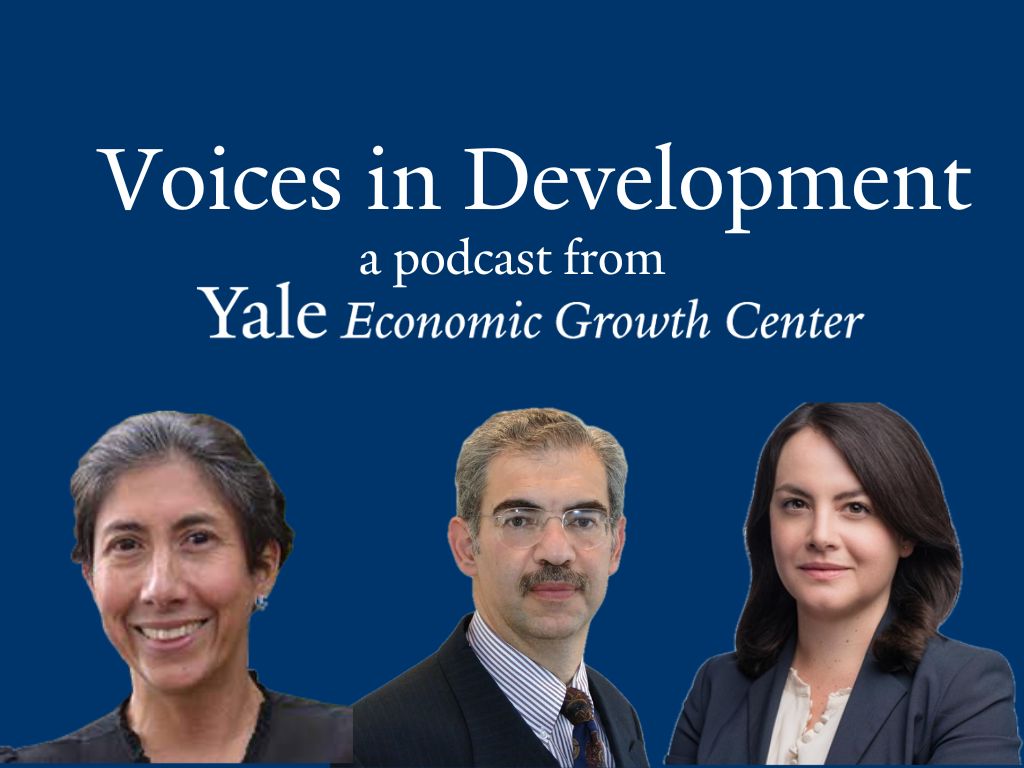 🔊PODCAST: #Inequality persists in #LAC despite economic growth &amp; social change.

Marcela Eslava (<a href="/EconomiaUAndes/">Economía Uniandes</a>) Santiago Levy (<a href="/BrookingsInst/">The Brookings Institution</a>) &amp; Ana de la O (<a href="/Yale/">Yale University</a> <a href="/YaleMacMillan/">Yale MacMillan Center</a>) discuss new research perspectives on closing gaps.

#VoicesInDevelopment:
egc.yale.edu/events/podcast…