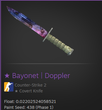 LilJohnGambling's tweet image. 🔥 CS2 GIVEAWAY 🔥

🎁 Bayonet | Doppler (Factory New) ($912)

➡️ TO ENTER:

✅ Deposit MIN. $5 on Clash.GG Using Code JohnCS

🎁Bonus: 2 RT will get $25 each

⏰ Giveaway ends in 7 Days!