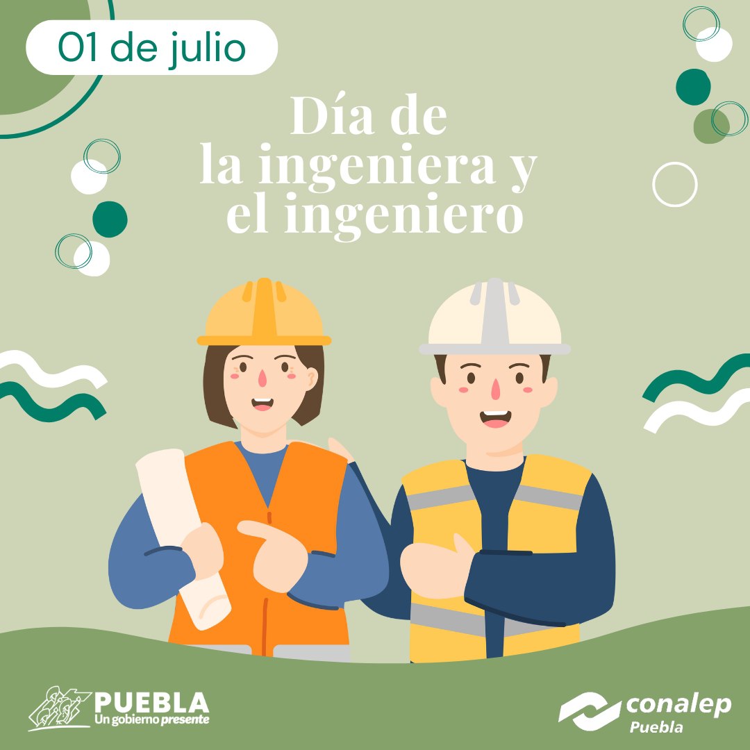 Desde #CONALEP #Puebla queremos reconocer la gran labor, responsabilidad, compromiso y servicio de estos profesionistas para el desarrollo de nuestro país. ¡Felicidades! #1deJulio