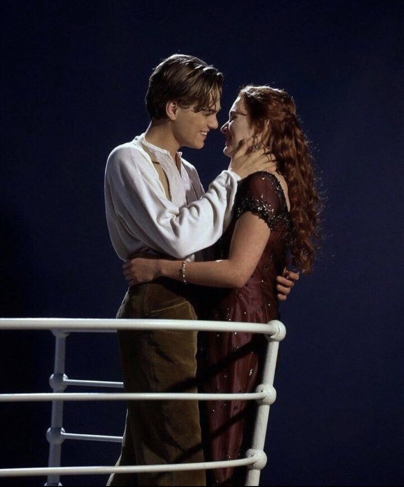 TheCinesthetic's tweet photo. Kate Winslet and Leonardo DiCaprio for Titanic (1997) https://t.co/r5CqiypVIU