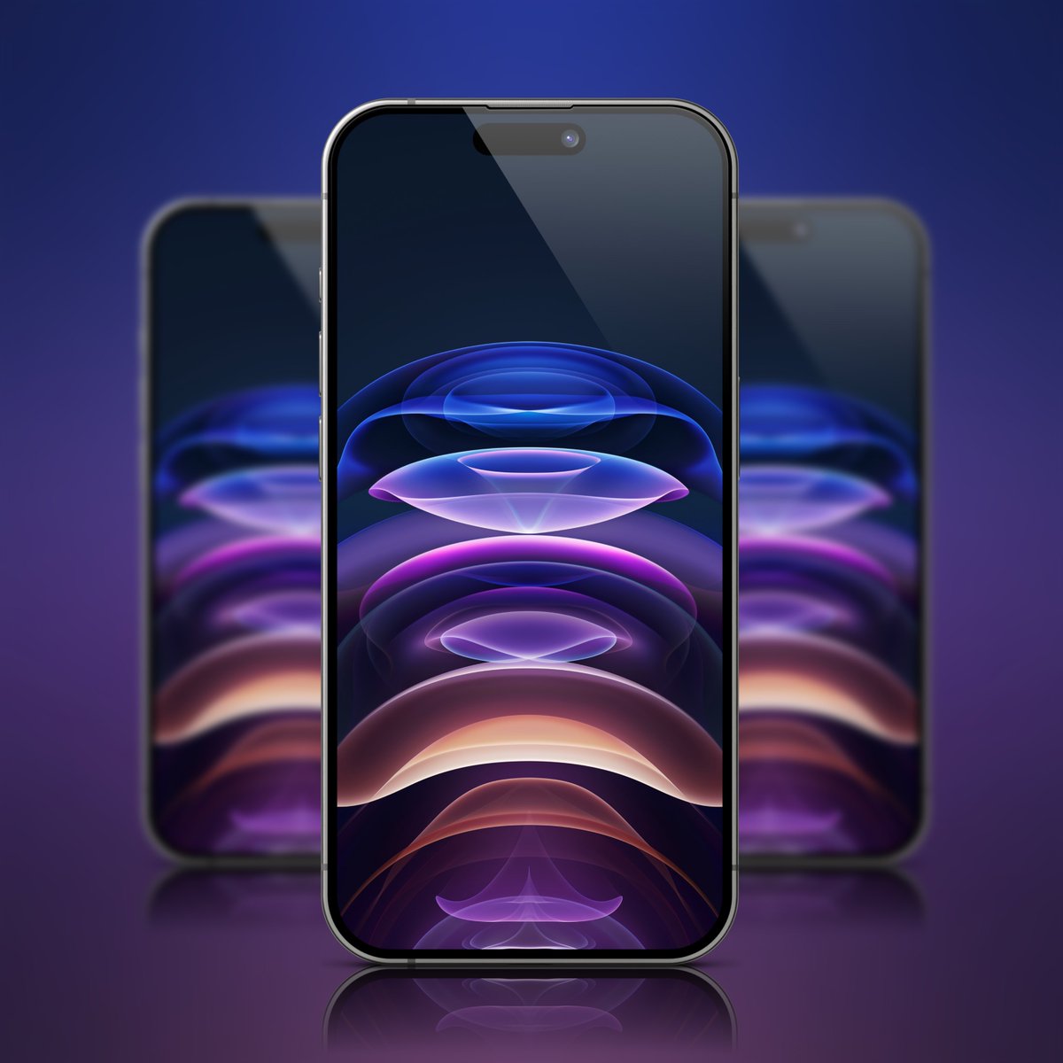 SeanKly's tweet photo. This was surprising. I asked #MidJourney to create a wallpaper that Jonny Ive would have designed and this was the result. 👌🏻

Definitely has the #Apple design 

Put together in Mockup M. Get it here #M #Mockup #iOS App: https://t.co/VgXsHBad6B https://t.co/INs2G6Krmp