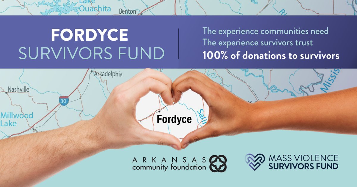 mass_fund's tweet photo. Fordyce, Arkansas endured horrific violence when a gunman opened fire at a Mad Butcher Grocery store, killing four people and several others. 
MVSF is partnering with the Arkansas Community Foundation to donate 100% of the funds to survivors.
To donate 📷https://t.co/BHw9WZbT35 https://t.co/htU0wZBBdu
