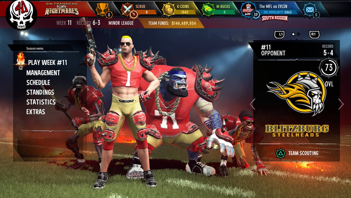 MutantFootball's tweet photo. Hey all you brutally brilliant #FANATiCS #Followers and #TopFans!
It's #MondayMondayMonday and that means another round of #MondayNightMayhem with
Digital Dreams Entertainment Inc. Streams: #TheMFL on #EVLSN #LiVE!!
Join us at 7PM-MDST as we #KickOff another #DoubleHeader of murderous mutant mayhem featuring live #GamePlay from Mutant Football League: DyNasty Edition, and the highly anticipated, blood soaked sequel #MFL2, which is currently available through Steam #EarlyAccess!
First up in the Monday Night Menu Of Mayhem, hop back in the #InsaneClown Car with us as the Karcass City Creeps break off another #TimeWarp and head back to Week 3, Round 14 of the 2023 #PreSeason to scoop up the round winners, the Microhard Mutilators, to bring em back to Arrow In Your Head Stadium and show Microhard exactly why the Creeps are the 2 time, consecutive Mayhem Bowl Champions Of The Galaxy!
Then, stick around as we pull out the juiciest meat on the Monday Night Menu Of Mayhem and head back into the limited #SeasonMode of the latest #Steam #EarlyAccess Build of MFL2 to power through WEEK 11 as the Sin Fransicko Forty Nightmares face the Blitzburg Steelheads!
#SUBSCRIBE and TURN NOTIFICATIONS ON!
https://t.co/7pDpBhU1T7
#Join #EarlyAccess or #Wishlist MFL2 on #Steam
https://t.co/XG25GS1fM5