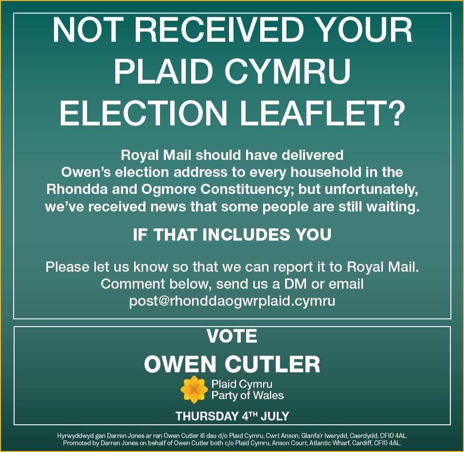 Afan Ogwr Rhondda Plaid Cymru tweet media