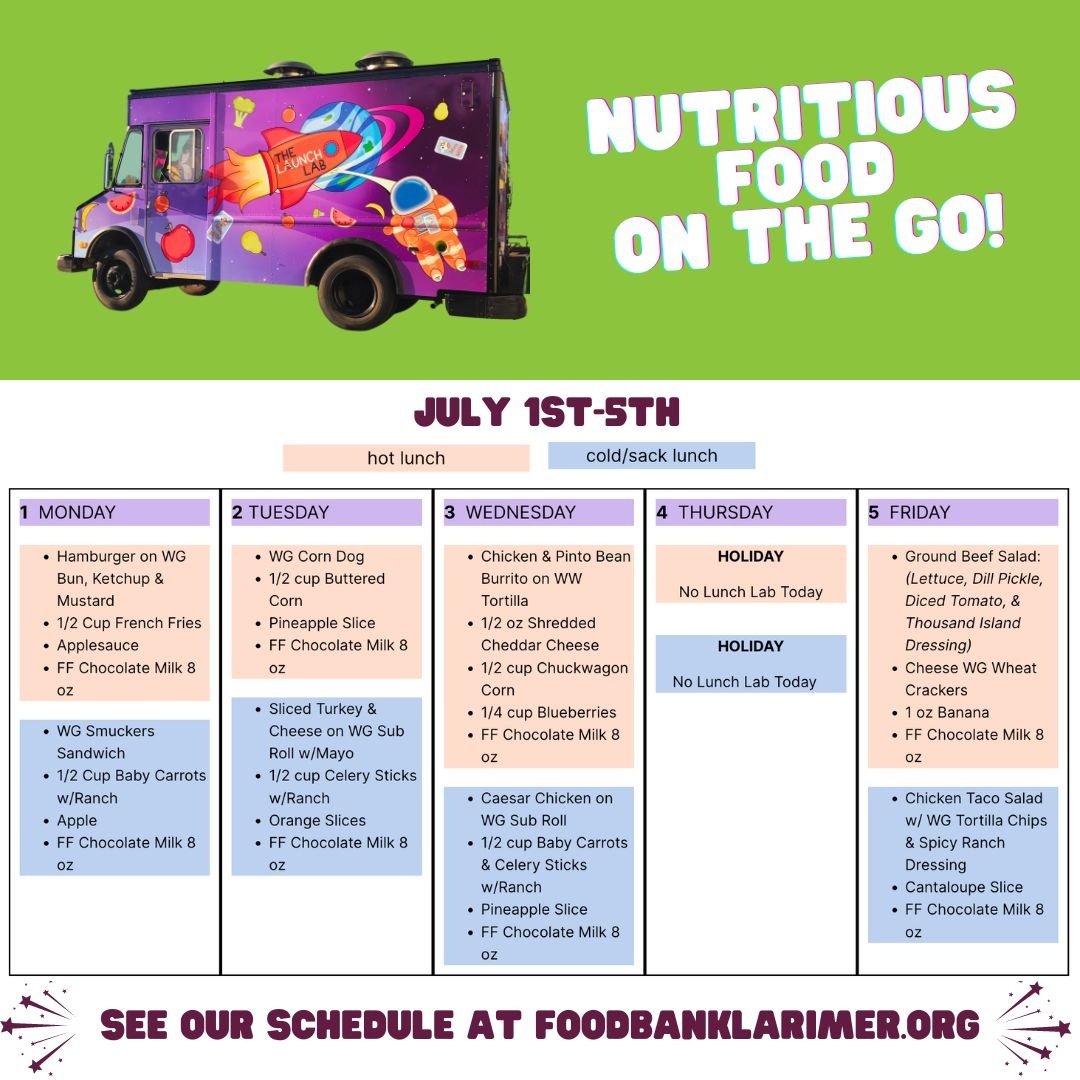 Food4LarimerCo's tweet photo. The #LunchLab is bringing healthy lunches and big smiles throughout #LarimerCounty!

See our schedule here: https://t.co/p5ffrB3yV9 https://t.co/PGbMRoCsxV