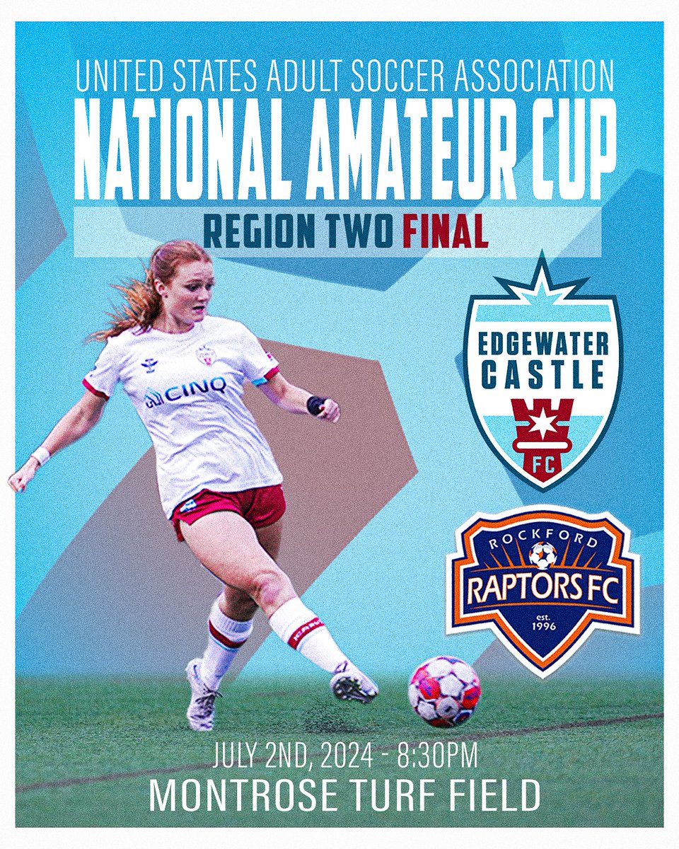 🚨TOMORROW🚨

A trip to the National Amateur Cup hangs in the balance, and the Rooks need your support on the sideline tomorrow night. 

Free Food, Free Drinks &amp; Free Admission on the Lakefront - Perfect way to spend a summer evening if we say so ourselves 🌊🏰

#WeWantTheCup🏆
