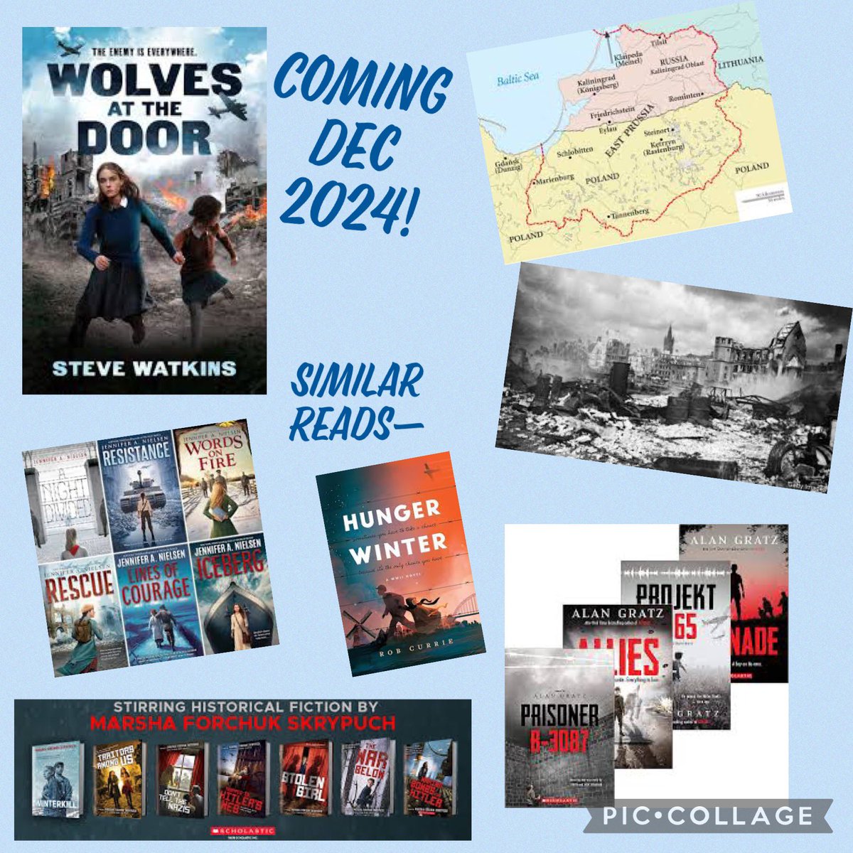 Rdg about East Prussia’s Wolf Children during/post WWII isn’t for the faint of heart but should be required rdg for lovers of hist fic during that period. Riveting story of 2 sisters. #stevewatkins <a href="/Scholastic/">Scholastic</a> <a href="/MarshaSkrypuch/">Marsha Skrypuch: #bannedbyrussia</a> <a href="/AlanGratz/">Alan Gratz</a> <a href="/nielsenwriter/">Jennifer Nielsen</a> To #BookAllies <a href="/aubsimons/">Mrs. Simons ❤️s Books</a>