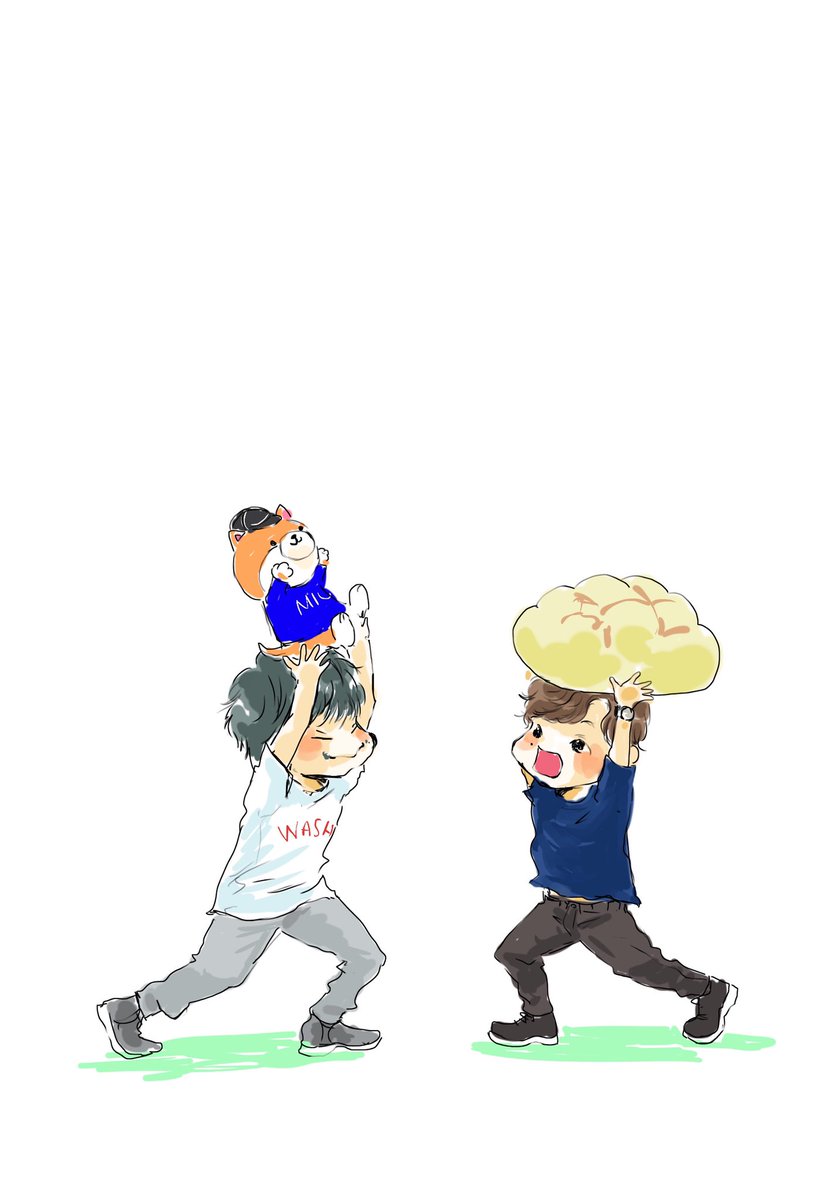 「rkgk わっしょい(深い意味はないっす)」|カモナ🦆のイラスト