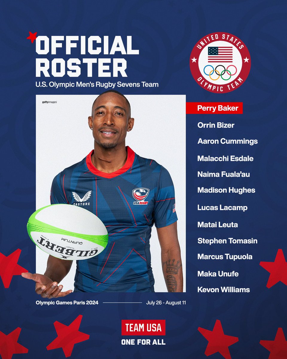 TeamUSA's tweet photo. ROSTER READY 🇺🇸🦅

The 12-man @USARugby team headed to the #ParisOlympics. 

#MTUSA https://t.co/8VYiaBCoFs