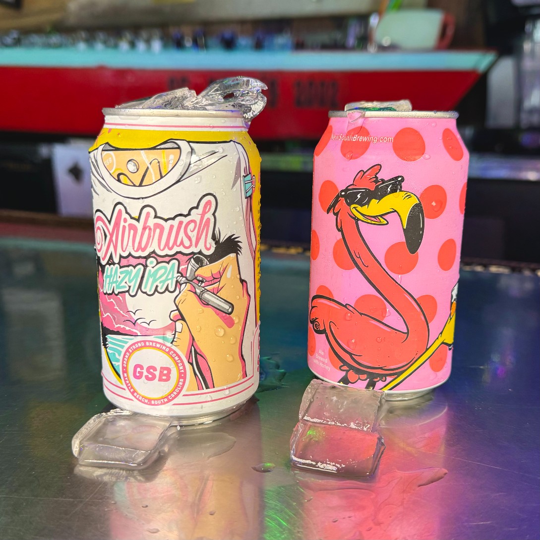 Bubbasfishshack's tweet photo. Have you tried any of our local craft beers? Today we're sipping on the Airbrush Hazy IPA and the Dirty Myrtle😎🍻
#bubbasfishshack #beer #dirtymyrtle #grandstrandbrewing #localcraftbeer #myrtlebeach https://t.co/CXbfwEAdmF