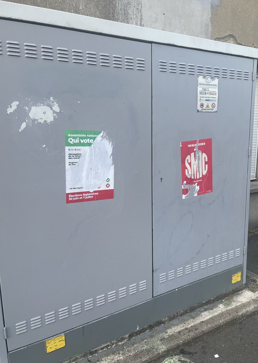 lepretre_seb's tweet photo. La Police municipale de @LaMadeleine_59 a mis fin ce soir à un nouveau collage sauvage du front populaire
Une plainte sera déposée contre les auteurs dûment identifiés
Je demande à la candidate @ch_brun d’appeler ses militants au respect de la législation et de l’environnement https://t.co/fqp1m63V9w