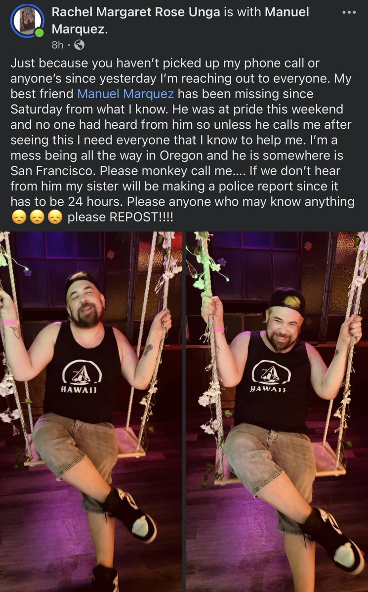 fuueeggaa's tweet photo. My dear and loving best friend missing. 
I’m going crazy here. 
Please help me share 😭🥺☹️
Ijust want to make sure he comes back home safe.
Monkey we are worried about you Bubba. 
He’s very kind, sweet and honestly wouldn’t harm anybody. #missing #BayArea  #SanFrancisco #Pride https://t.co/b7karyITcM