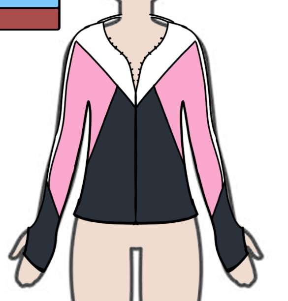 DriAlCub's tweet image. La evolución de la chaqueta de mi OC :3
