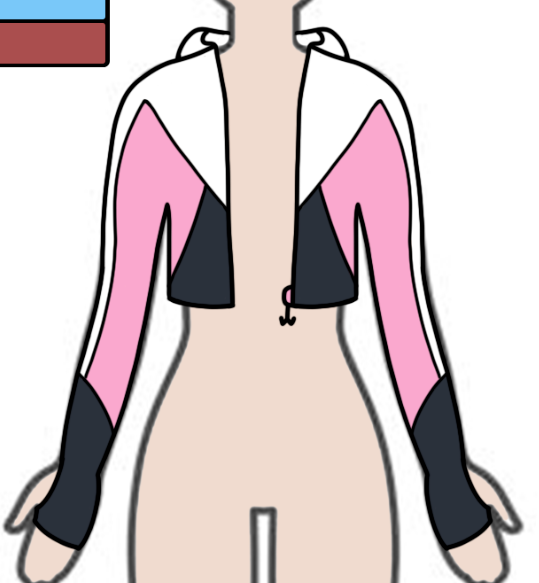 DriAlCub's tweet image. La evolución de la chaqueta de mi OC :3