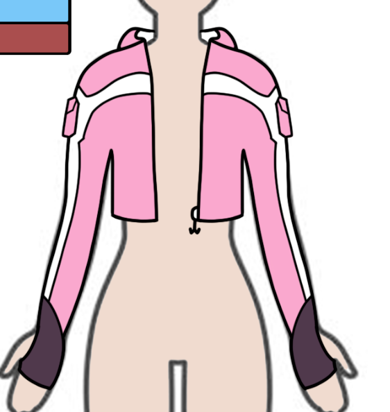 DriAlCub's tweet image. La evolución de la chaqueta de mi OC :3