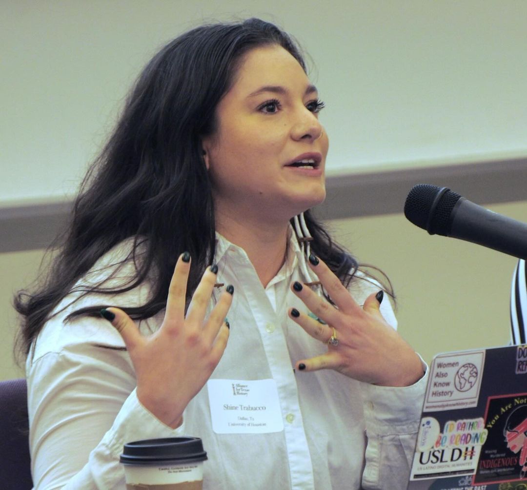 College of Liberal Arts and Social Sciences at UH (@uhoustonclass) on Twitter photo 🎉 <a href="/UHHistory/">UH Dept of History</a> PhD student Shine Trabucco (<a href="/hangryhistorian/">Shine Trabucco</a>) is featured in <a href="/TexasMonthly/">Texas Monthly</a>'s article on the new Alliance for Texas History.
Shine uses her research acumen and Latina/Indigenous identity to explore her family’s lived experiences and reshape historical narratives. 🎉 <a href="/UHHistory/">UH Dept of History</a> PhD student Shine Trabucco (<a href="/hangryhistorian/">Shine Trabucco</a>) is featured in <a href="/TexasMonthly/">Texas Monthly</a>'s article on the new Alliance for Texas History.
Shine uses her research acumen and Latina/Indigenous identity to explore her family’s lived experiences and reshape historical narratives.