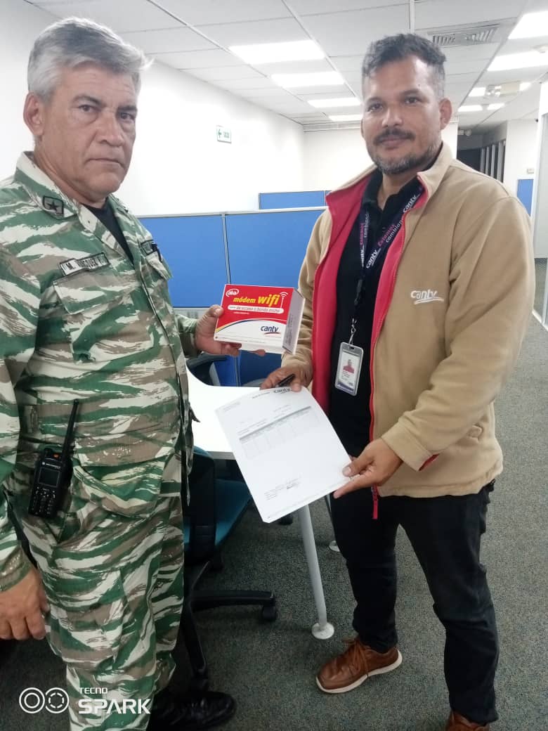 #FANB @Milicia_B1 Comandada por <a href="/opermarcano4/">MG Javier J Marcano T</a> continúa cumpliendo con el plan de expansión y evolución del Componente Especial, garantizando puntos de conexión en sus Comandos de Milicias a través de <a href="/salaprensaCantv/">Cantv</a> y la <a href="/DIRTICMB1/">@DIRTICMB</a>.