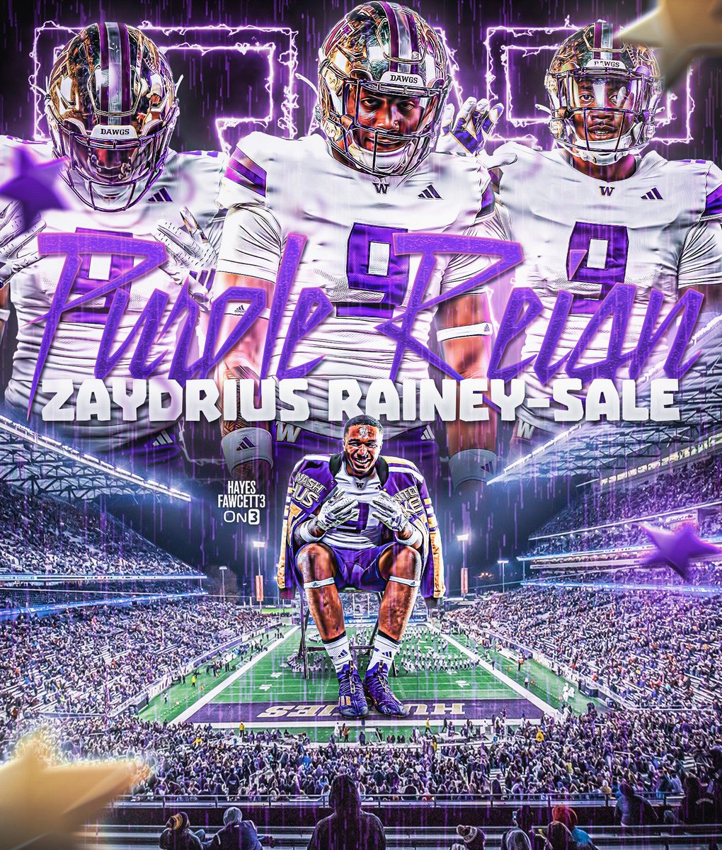 BREAKING: Four-Star LB Zaydrius Rainey-Sale has Committed to Washington, he tells me for @on3recruits

The 6’3 225 LB from Spanaway, WA chose the Huskies over Florida State &amp; UCLA

Ranked as a Top 12 LB in 2025 (per On3)

“Time to cook.”

on3.com/db/zaydrius-ra…