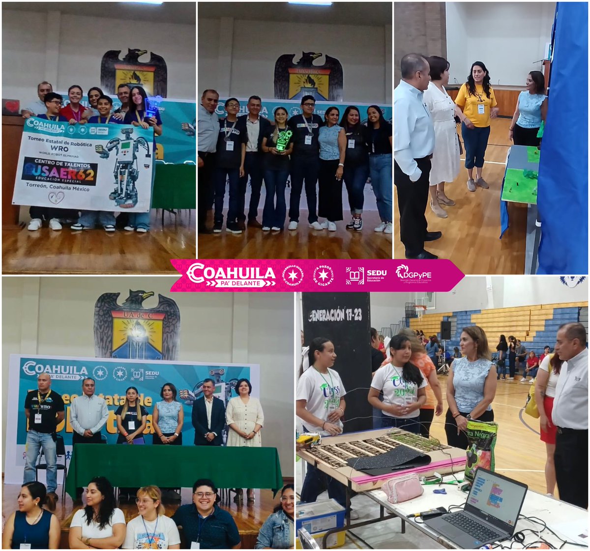 Felicidades a los finalistas y ganadores del Torneo Estatal de Robótica, presentación proyectos innovadores tema “Aliados de la Tierra“  obteniendo pase a la Final Nacional WRO <a href="/manolojim/">Manolo Jiménez Salinas</a> <a href="/GobDeCoahuila/">Gobierno de Coahuila</a> <a href="/SEducacionCoah/">Educación Coahuila</a> <a href="/EmanuelGarzaF/">E Garza Fishburn</a> <a href="/jsalcidop/">jorge Alberto Salcido Portillo</a> <a href="/josesadeleon/">maria jose</a> <a href="/palomos2208/">Silvia Palomo</a>