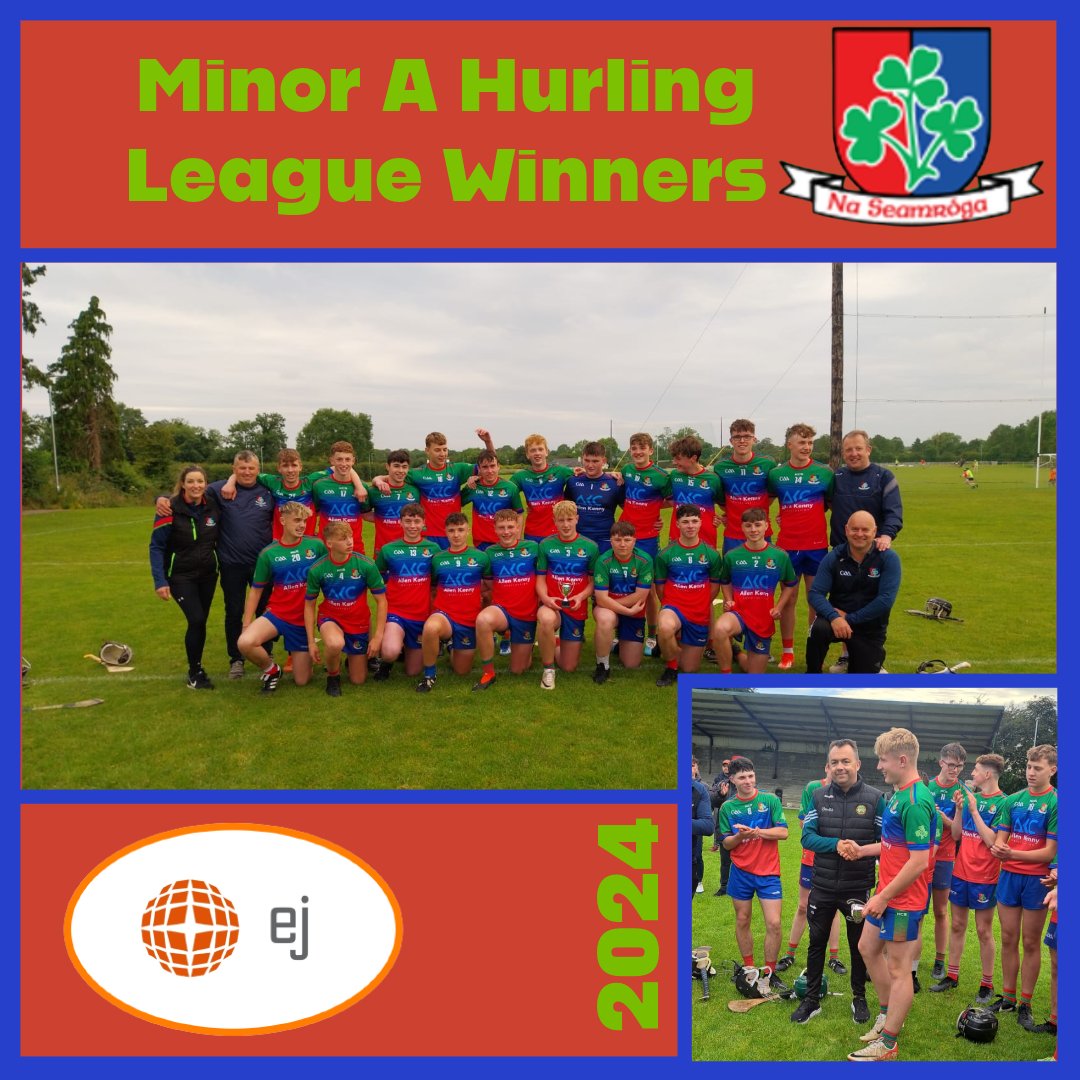 𝙈𝙞𝙣𝙤𝙧 𝘼 𝙃𝙪𝙧𝙡𝙞𝙣𝙜 𝙇𝙚𝙖𝙜𝙪𝙚 𝙒𝙞𝙣𝙣𝙚𝙧𝙨 ➋⓿➋➍

Comhghairdeas to <a href="/shamrocksgaa/">shamrocksgaaclub</a> on winning the EJ, Minor A Hurling League earlier this evening.

In a highly entertaining game, Shamrocks came away with a 3-point win over Birr.

Shamrocks captain Adam O'Meara was