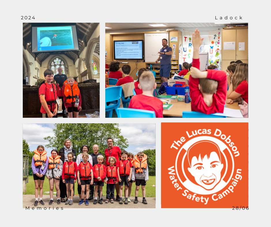 LadockCofE's tweet photo. A huge thank you to our visitors Friday. Brendon Prince from @abovewateruk spoke to our Year 5/6 children about staying save near water. This was followed in spectacular fashion (arriving on his helicopter) by @peterfaulding who donated 9 life jackets for the school to use. https://t.co/waDkT9hKol