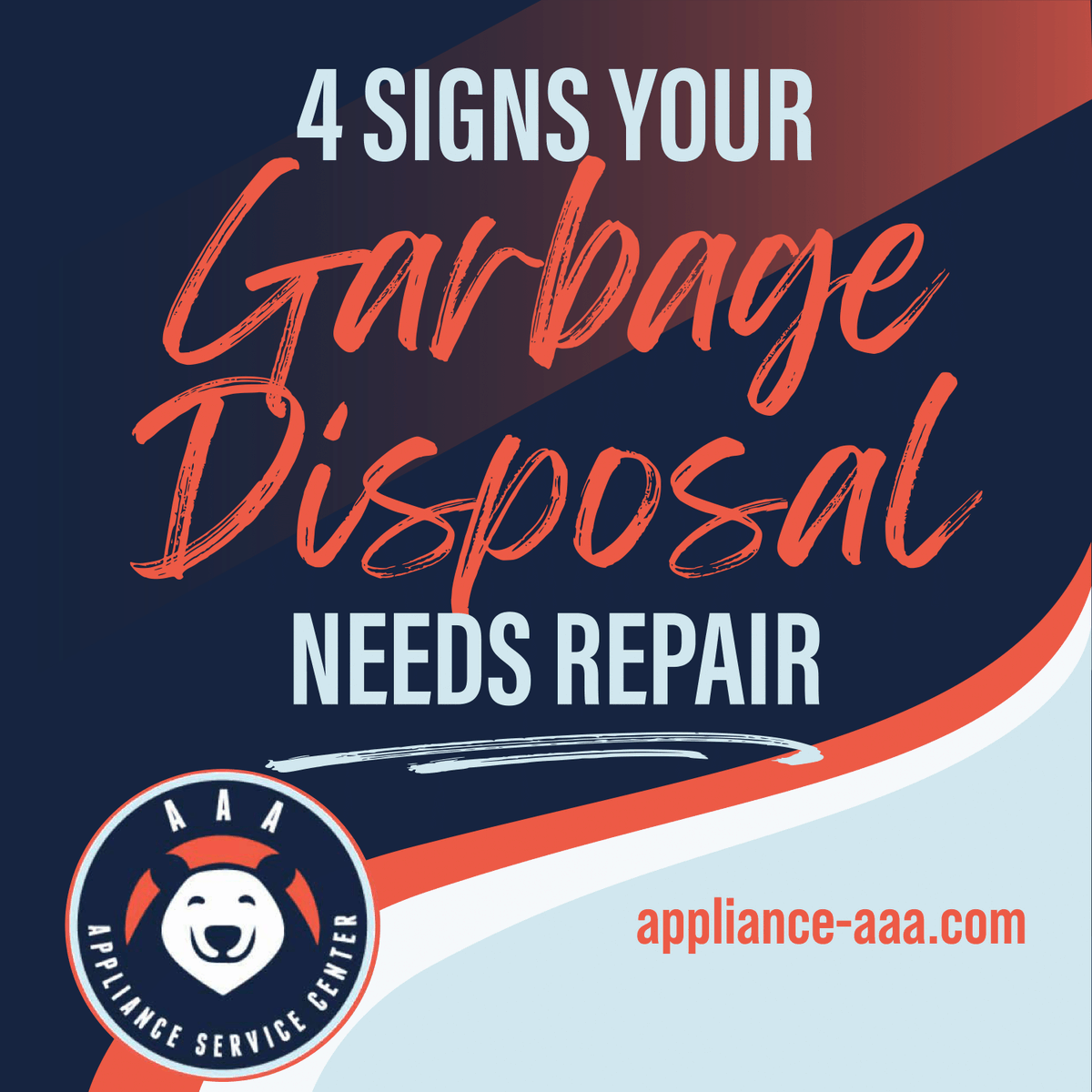 AAA_Service's tweet image. Is your garbage disposal making strange noises or causing a stink? 🌀🛠️ Here are 4 signs it needs repair:

1) Unusual Noises

2) Foul Odors

3) Frequent Resets

4) Slow Draining

 #GarbageDisposal #HomeMaintenance #AAATips #FixItNow