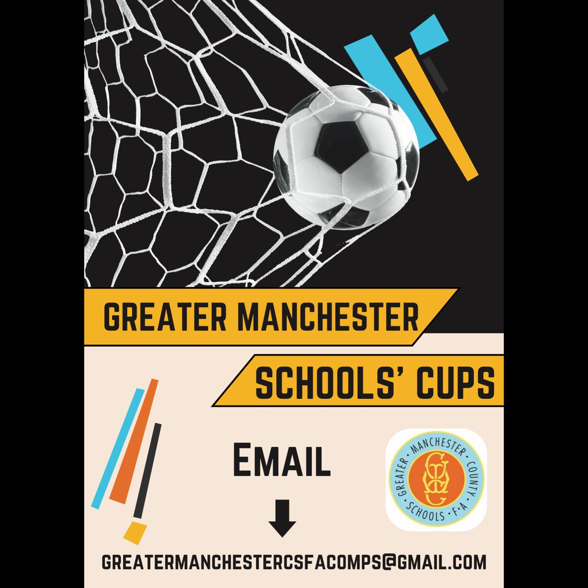 Any Greater Manchester high school, college or sixth form wishing to enter their teams in the GM County Schools' football competitions for the upcoming academic year can do so via the link in our bio, or you can send an email to greatermanchestercsfacomps@gmail.com ⚽