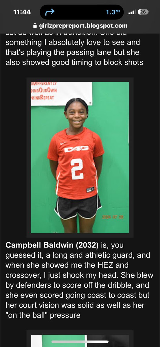 Campbell Baldwin (@woosiepg2) on Twitter photo Thank you <a href="/girlzprepreport/">Girlz Prep Report</a> for the write up!! We headed for that D1 lock up tag!!! It’s coming!!! Thank you <a href="/girlzprepreport/">Girlz Prep Report</a> for the write up!! We headed for that D1 lock up tag!!! It’s coming!!!