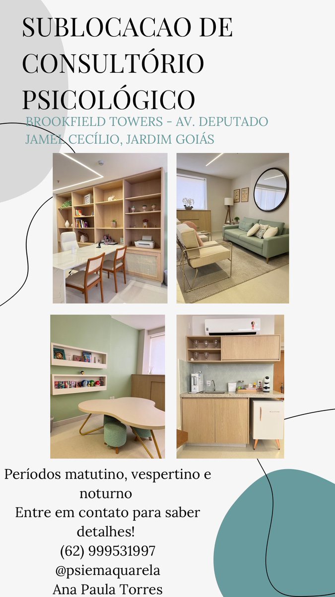 anatherwayss's tweet photo. ‼️psicólogos de Goiânia, estou fazendo sublocação do meu consultório no jardim Goiás‼️ 
pra mais detalhes falem comigo e quem puder dar o rt pra me ajudar 🥹 https://t.co/T0Mmp1n1cI