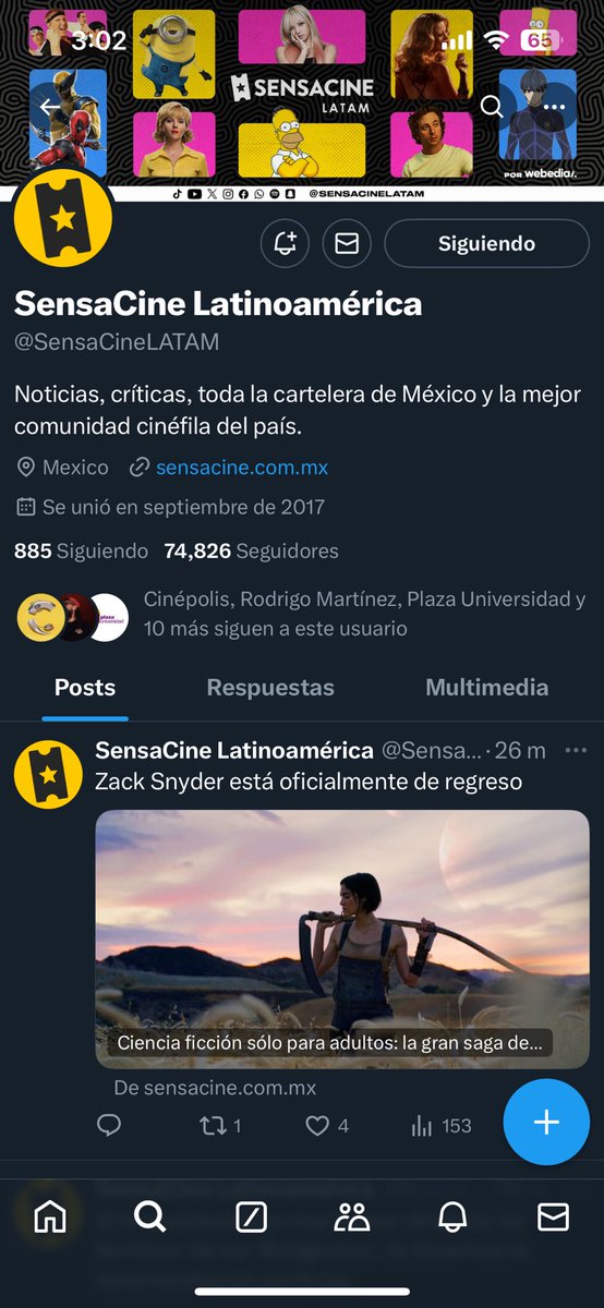 Julio_Month's tweet photo. @SensaCineLATAM La película se estrenará el próximo 11 de julio.
Saludos https://t.co/4bAdlrViS7