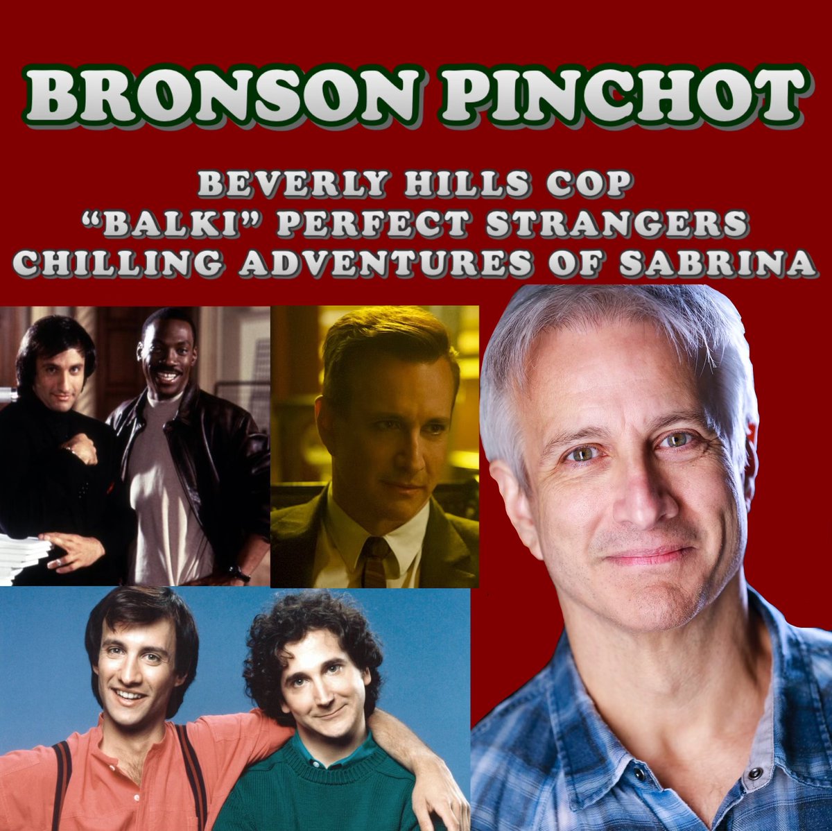 thepotentialpod's tweet photo. Listen to "Bronson Pinchot - Beverly Hills Cop, "Balki" Perfect Strangers, Chilling Adventures of Sabrina" by The Potential Podcast! tomorrow! @BronsonAP was a delight! The return of Serge @netflix  #BeverlyHillsCopAxelF https://t.co/7XFIrIHqTG