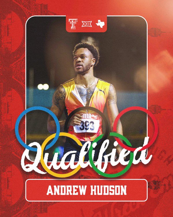 Texas Tech Track & Field (@texastechtf) on Twitter photo .<a href="/imightsprint/">Andrew Hudson</a> will be representing Jamaica 🇯🇲 in Paris when it comes to the 200m ‼️
#WreckEm .<a href="/imightsprint/">Andrew Hudson</a> will be representing Jamaica 🇯🇲 in Paris when it comes to the 200m ‼️
#WreckEm