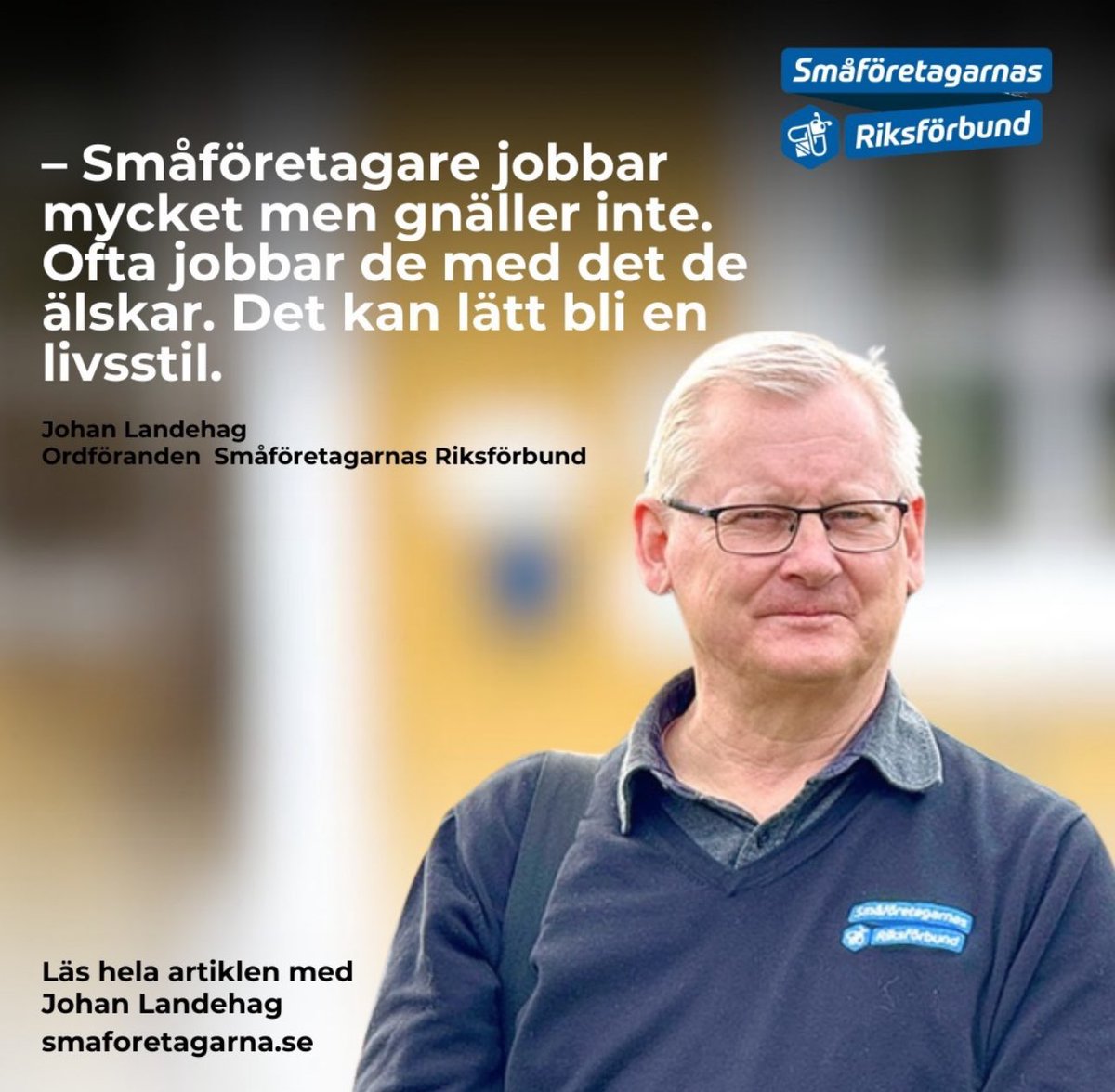 Smaforetagarna's tweet photo. Tidningen Konsulten har skrivit ett fantastiskt reportage om vår ordförande Johan Landehag! 😀
Läs hela artikeln på vår hemsida via länken i BIO (Nyheter).
.
.
.
.
#företagrande #småföretagare #semster #småföretag #drivaeget #drivaföretag #egenföretagare #entreprenör https://t.co/xS7leIyai2