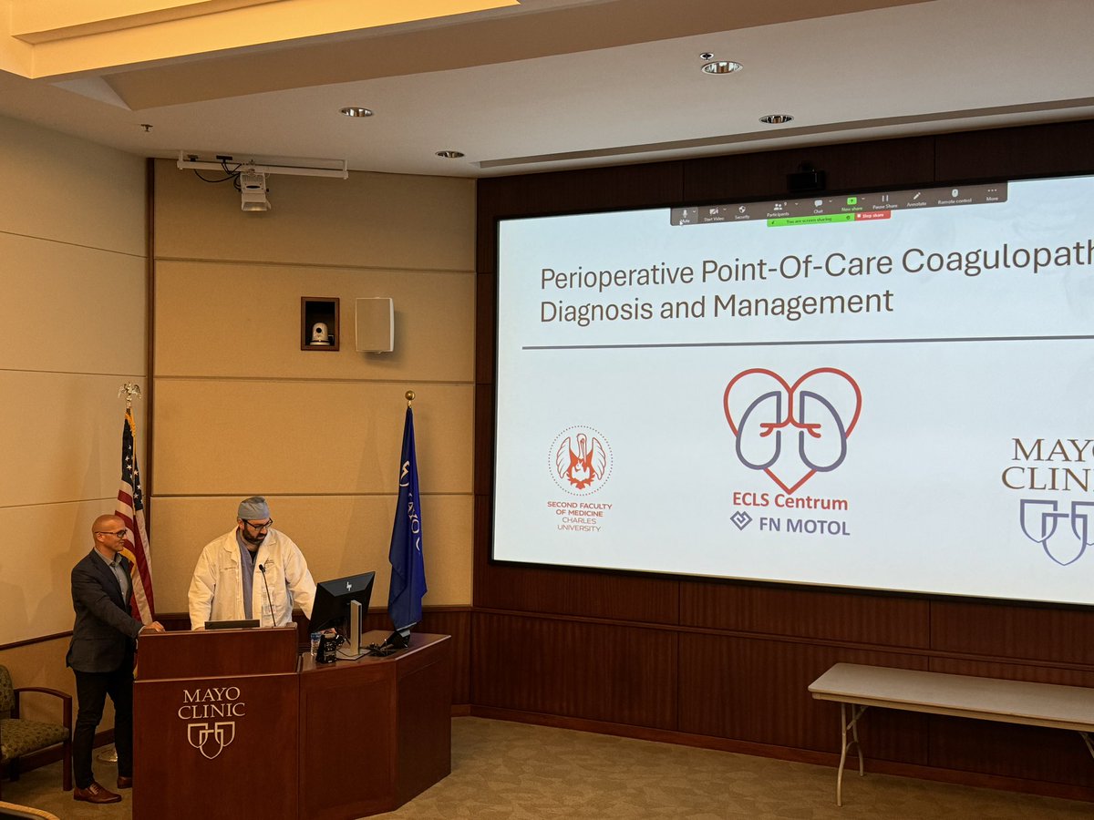 Thanks a lot Dr Jaromir Vajter 🇨🇿 <a href="/JVajter/">Jaromir Vajter</a> for sharing your expertise  <a href="/MayoAnesthesia/">Mayo Clinic Department of Anesthesiology</a> <a href="/mayojaxanes/">MCF Anesthesiology Residency</a> 🇺🇸 on Coagulation &amp; 🩸 products for 🫀🫁 transplants !! <a href="/ArcherKMartin/">Archer Martin</a> <a href="/ISHLT/">The ISHLT</a> <a href="/scahq/">Society of Cardiovascular Anesthesiologists | SCA</a> <a href="/atscommunity/">American Thoracic Society (ATS)</a> <a href="/SCCM/">SCCM</a> <a href="/pmgjones/">Philip Jones</a> <a href="/avfDO/">Ashley Virginia Fritz D.O.</a> <a href="/nathanhwaldron/">Nathan Waldron</a> <a href="/pmorenofranco/">Pablo Moreno Franco</a> <a href="/rossrenew/">The Ross</a> <a href="/ICS_updates/">Intensive Care Society 💙</a>