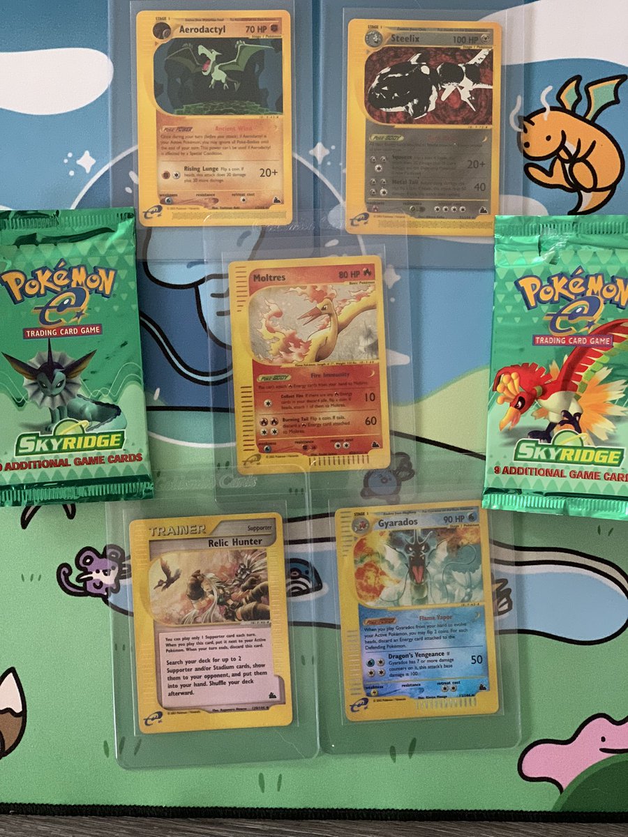 LuckyClover13__'s tweet image. I ✅ off a bucket list item &amp;amp; got a holo in 1/2 of the Skyridge packs I opened! My 2nd goal was to create a video that I could share to help further inform others w/ similar interest. Follow the link below to 👀, hit 👍 &amp;amp; 🔔 for pt 2 🫡 
#Skyridge 
Link: youtu.be/0lDFcVJTudU?si…