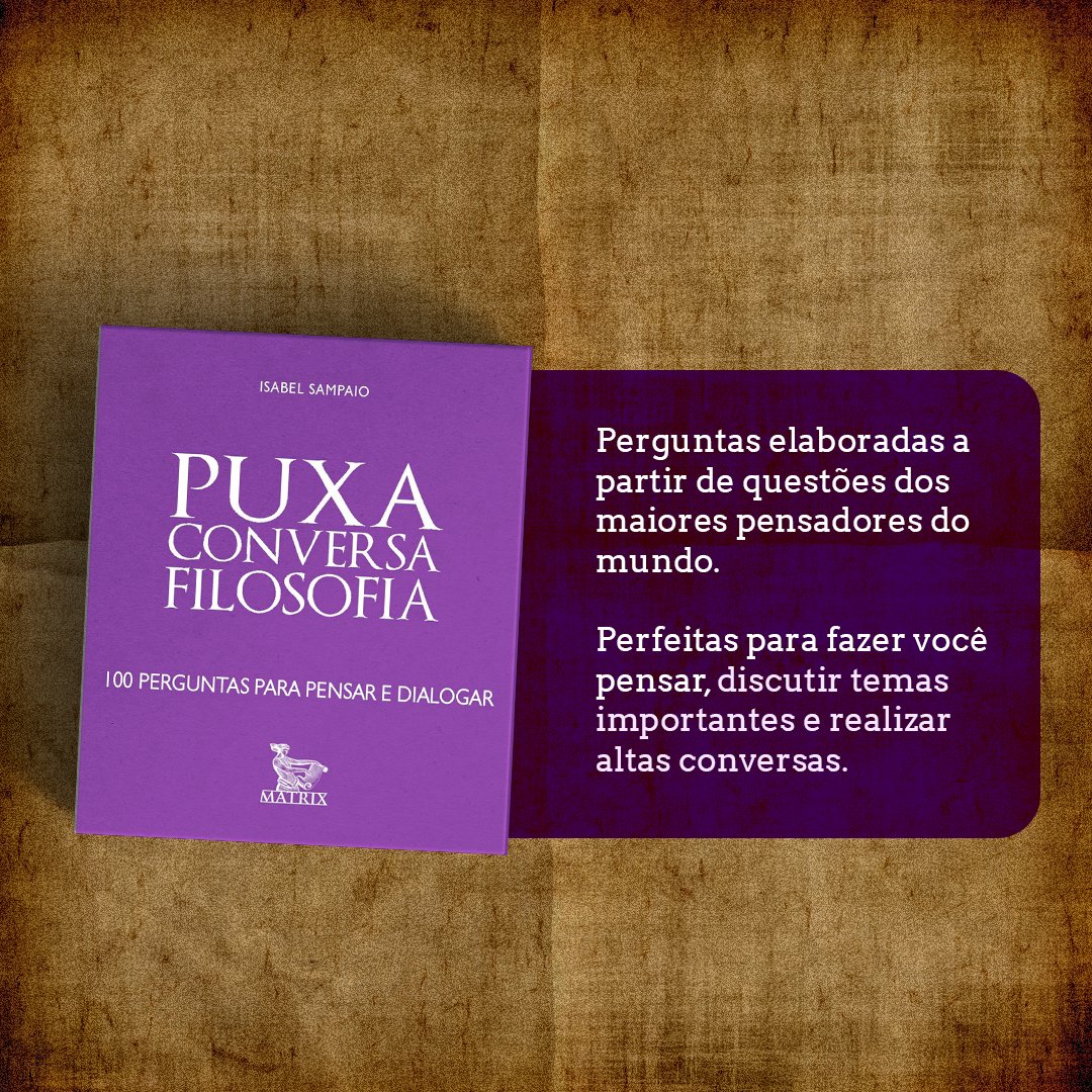 MatrixEditora's tweet image. Enxergue o mundo (e a si) com outros olhos e se sinta pronto para qualquer conversa com os livros-caixinha Puxa Conversa Filosofia, História e Sociologia!

Comece já a compreender os padrões de comportamento, normas culturais e muito mais!

Disponíveis em matrixeditora.com.br/livro-caixinha/.